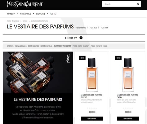 yves saint laurent france website.